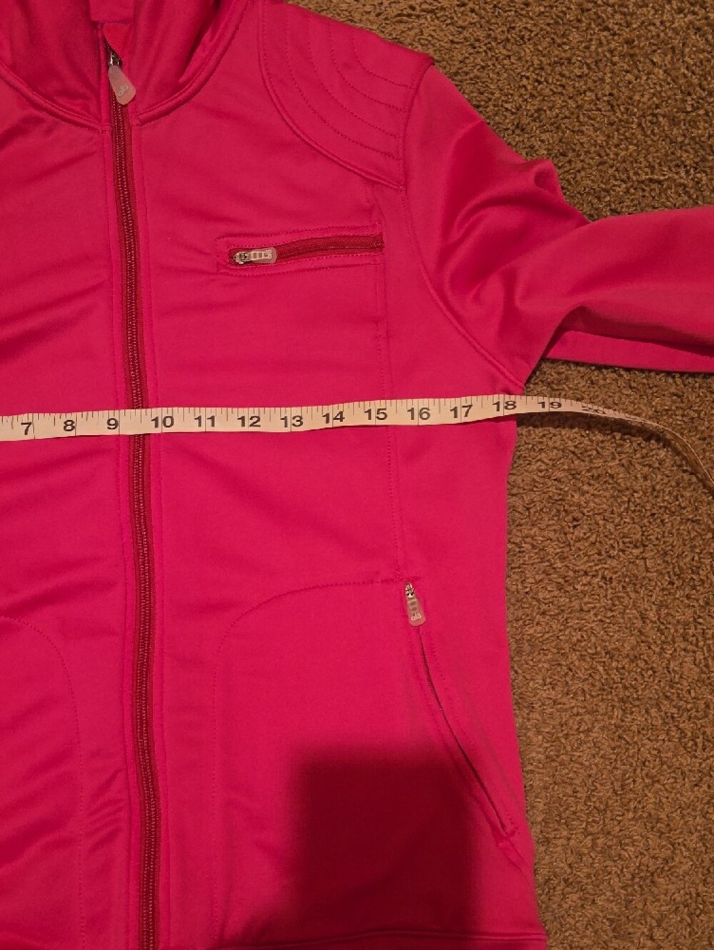 ALO Yoga Women's Hot Pink Full-Zip Utility Jacket Size Large - Picture 6 of 8